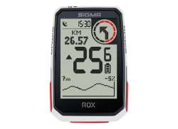 Sigma Rox 4.0 GPS Fahrrad-Navigation HR/Trittfrequenz - Wei&#223;