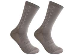 Silca Aero Tall Calcetines De Ciclista Gris - M 39-42