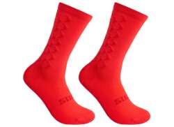 Silca Aero Tall Calcetines De Ciclista Rojo - L 43-45