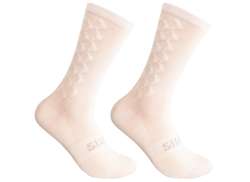 Silca Aero Tall Cycling Socks White - XL 46-48