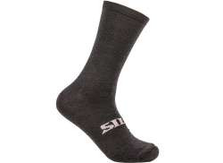 Silca Gravel Wool Calcetines De Ciclista Negro - L 43-45