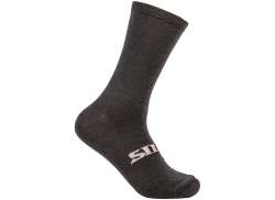 Silca Gravel Wool Cycling Socks Black - M 39-42