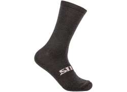 Silca Gravel Wool Meias De Ciclismo Preto - S 35-38