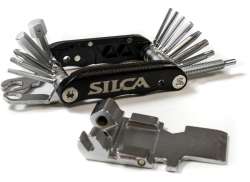Silca Italian Army Knife V&aacute;lvula Herramientas M&uacute;ltiples 20-Funciones - Negro