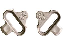 Silca Schoenplaatjes Shimano SPD Titanium - Grijs