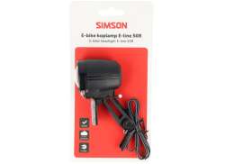 Simson Aurora E-Line ヘッドライト E-バイク 50 リュクス 6-48V - ブラック
