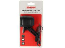 Simson Aurora E-Line Koplamp E-Bike 120 Lux 6-48V - Zwart