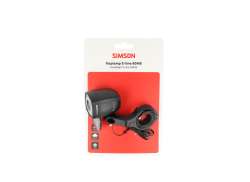 Simson Aurora E-Line 头灯 E-自行车 60 勒克斯 6-48V - 黑色
