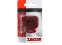Simson Bande Adh&eacute;sive Pour Jantes 26/28 Pouce Extra Robuste 16mm Pvc - Rouge