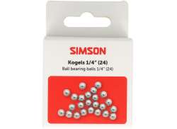 Simson Bollar 1/4" - Silver (24)