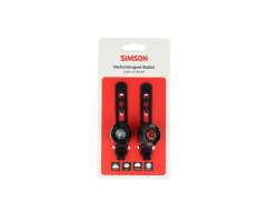 Simson Bullet Set Luce Batteria - Nero