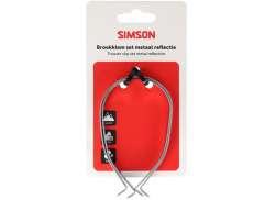 Simson Byxrem Metall Inklusive. Reflekterande - Silver