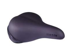 Simson Comfort Cykelsadel 254 x 225mm - Sort
