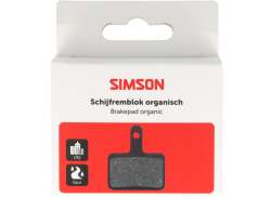 Simson 디스크 브레이크 패드 유기농 For. Shimano/Tektro