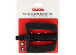 Simson Elegant E-Bike Ikke-Skli+ Pedaler - Svart