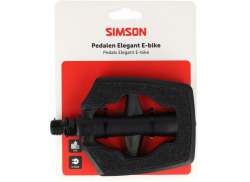 Simson Elegant E-자전거 Supergrip 페달 - 블랙