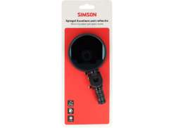 Simson Excellent R&eacute;troviseur Rond Anti-R&eacute;fl&eacute;chissant - Noir