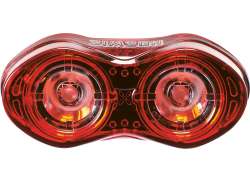 Simson Eyes 尾灯 LED USB - 黑色/红色