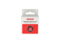 Simson F&auml;lgtejp 24/28" 20mm PVC - R&ouml;d