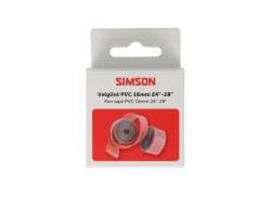 Simson Felgb&aring;nd 24/28" 16mm PVC - R&oslash;d