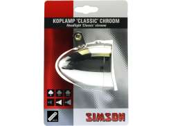 Simson Fietskoplamp Classic Batterij Chroom