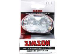 Simson Fram Ljus 5 LED Vit