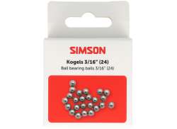 Simson Kogels 3/16 - Zilver (24)