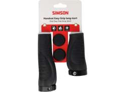 Simson Легкий Grip Рукоятки Эргономичный 130/92mm - Черный