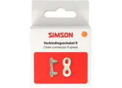 Simson 连接链节 9速 1/2"x5/64" - 银色