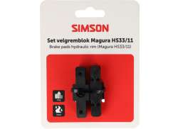 Simson Magura HS11/33 Plăcuțe De Fr&acirc;nă - Negru