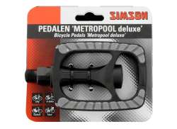 Simson Metropol Deluxe Pedaler 021984 - Sort