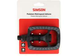Simson Metropool Deluxe Pedaler - Svart