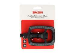 Simson Metropool Deluxe Pedales - Negro