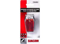 Simson Mini Farol Traseiro LED Baterias - Transparente