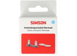 Simson Normal Connecting Link 1/2x1/8 - Silver