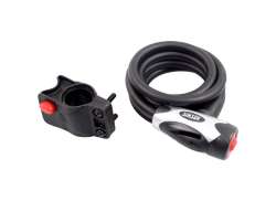 Simson Pro Kabelschloss 180cm 12mm Inkl. Halterung - Schwarz