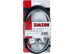 Simson Set Cabluri De Fr&acirc;nă Față Sau Spate Negru