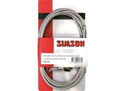 Simson Set Cabluri De Fr&acirc;nă Nexus Fr&acirc;nă Rulou Inox - Argintiu
