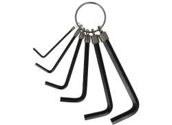 Simson Set Chiavi A Brugola 6-Componenti 2-3-4-5-6-8mm - Nero