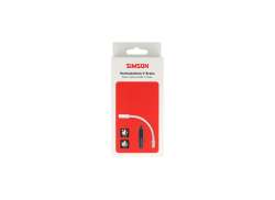Simson V-Freno Codo De Cable 90 Grados Incl. Goma - Plata