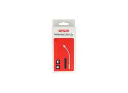Simson V-Freno Codo De Cable Flexible Incl. Goma - Plata