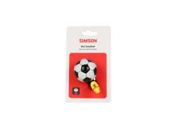Simson Voetbal Bel - Zwart/Wit