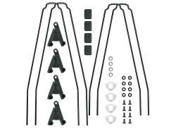 SKS Conjunto De Tirantes De Guarda-Lamas 46mm Para. Bleumels Estilo - Preto