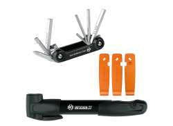 SKS Conjunto Incluindo. Alavancas De Pneu/Bomba De Bicicleta/Multi-Ferramenta