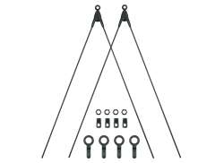 SKS Frente Conjunto De Tirantes De Guarda-Lamas 26-28&rdquo; Para. Bleumels Basic/Stripes