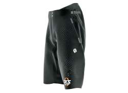 SKS Pantalon De Cyclisme Court Noir/Gris Dots Zwart/Grijs Dots