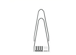 SKS Velo 42/47 Tringles De Garde-Boue - Noir