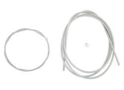 Slurf Cablu De Frână Ø1.5mm 2.25m Inox Teflon Carcasă Externă Argintiu