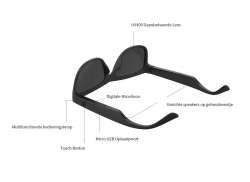 SoundGlasses スマート メガネ 偏光 - ブラック