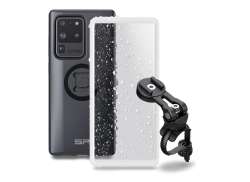 Schwarz moex Fahrrad Handyhalterung kompatibel mit Samsung Galaxy A40 Lenkertasche mit Sichtfenster Lenker Halterung wasserdicht neig- und drehbar 